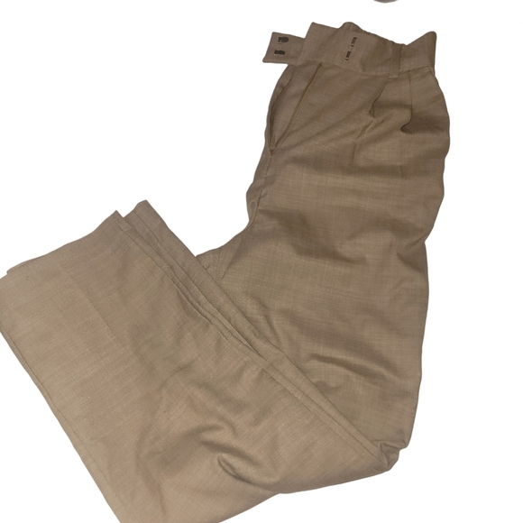 H&M Beige Colored Wide Leg Pants Sz.2 - Picture 3 of 4
